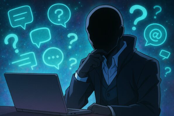 SNSや噂を象徴するキャラクターの内面を表現したアニメ風ビジュアル